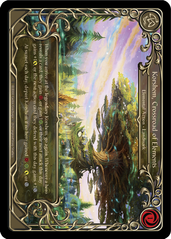 Korshem, Crossroad of Elements [U-ELE000] (Tales of Aria Unlimited)  Unlimited Rainbow Foil