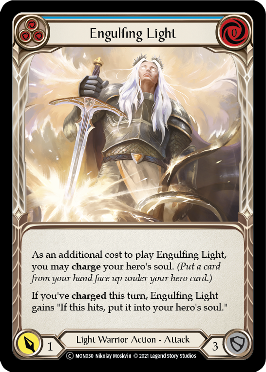 Engulfing Light (Blue) [U-MON050-RF] (Monarch Unlimited)  Unlimited Rainbow Foil