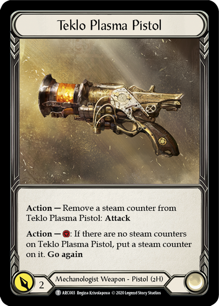 Teklo Plasma Pistol // Viserai, Rune Blood [U-ARC003 // U-ARC075] (Arcane Rising Unlimited)