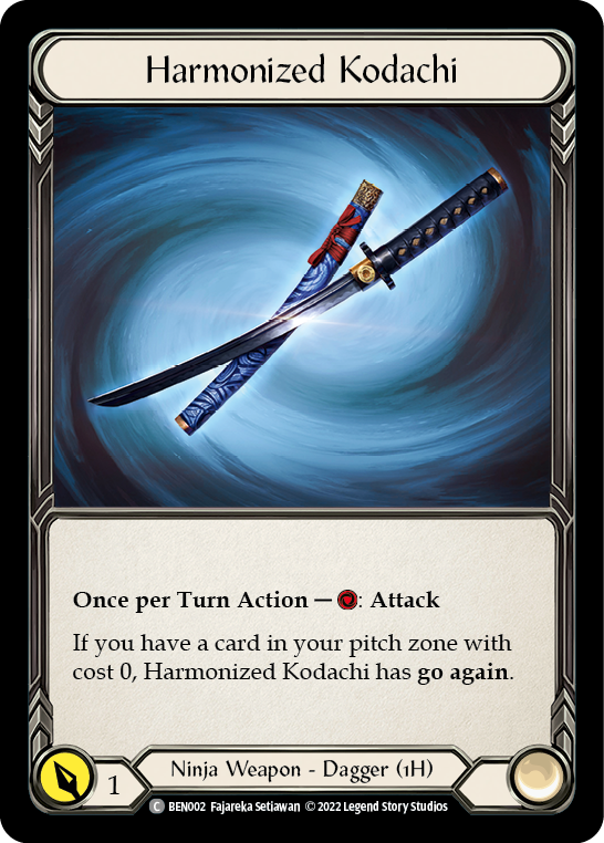 Harmonized Kodachi [BEN002] (Outsiders Benji Blitz Deck)