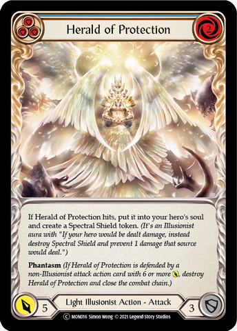 Herald of Protection (Blue) [U-MON016] (Monarch Unlimited)  Unlimited Normal