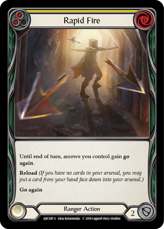 Rapid Fire [ARC047-S] (Arcane Rising)  1st Edition Rainbow Foil