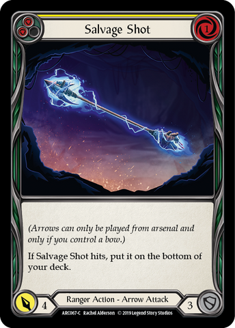 Salvage Shot (Yellow) [ARC067-C] (Arcane Rising)  1st Edition Rainbow Foil