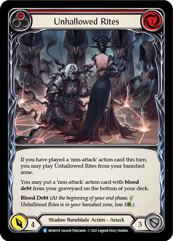 Unhallowed Rites (Red) [MON159] (Monarch)  1st Edition Normal