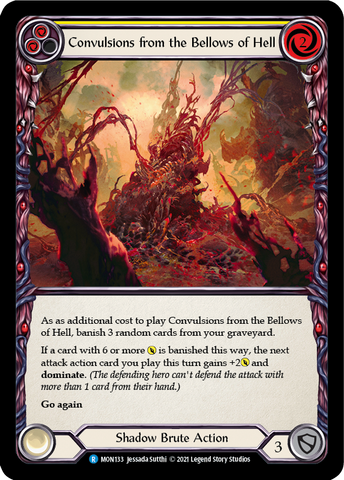 Convulsions from the Bellows of Hell (Yellow) [MON133-RF] (Monarch)  1st Edition Rainbow Foil