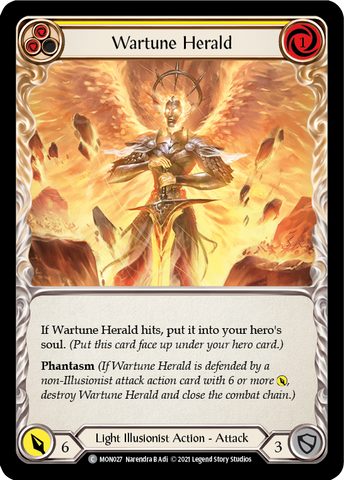 Wartune Herald (Yellow) [MON027] (Monarch)  1st Edition Normal