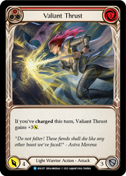 Valiant Thrust (Red) [BOL017] (Monarch Boltyn Blitz Deck)