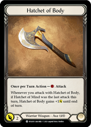 Hatchet of Body [BOL003] (Monarch Boltyn Blitz Deck)