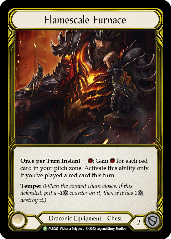 Flamescale Furnace (Golden) [FAB087] (Promo)  Cold Foil