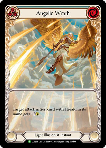 Angelic Wrath (Blue) [LGS163] (Promo)  Rainbow Foil