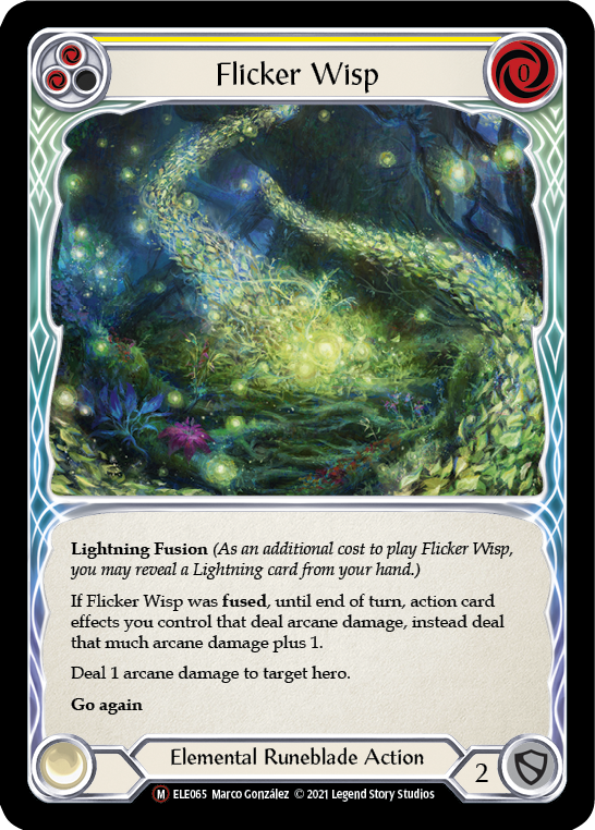 Flicker Wisp [U-ELE065] (Tales of Aria Unlimited)  Unlimited Rainbow Foil