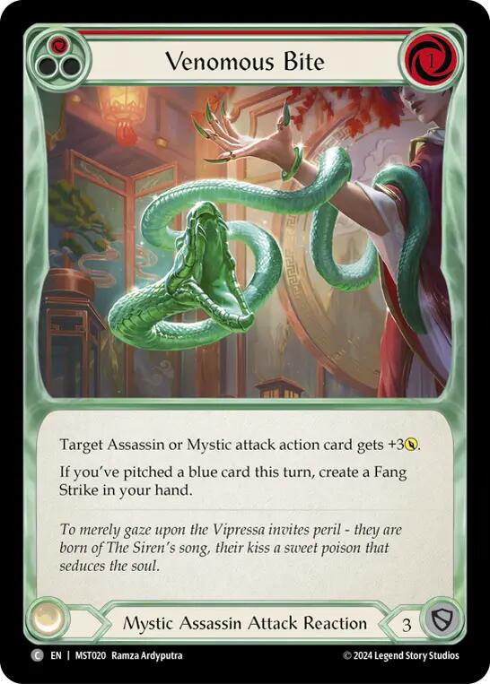 Venomous Bite (Red) [MST020] (Part the Mistveil)  Rainbow Foil