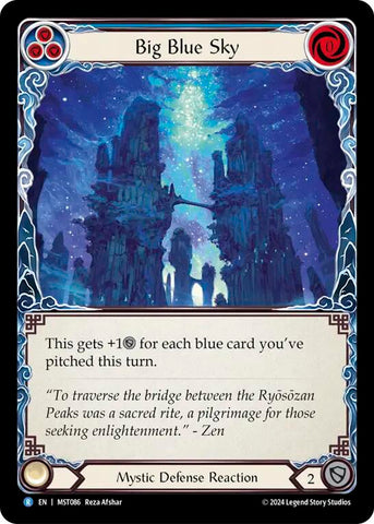 Big Blue Sky [MST086] (Part the Mistveil)  Rainbow Foil