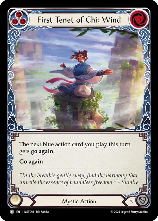 First Tenet of Chi: Wind [MST094] (Part the Mistveil)  Rainbow Foil