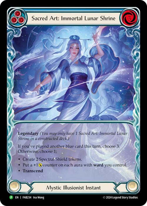 Sacred Art: Immortal Lunar Shrine [FAB234] (Promo)  Rainbow Foil