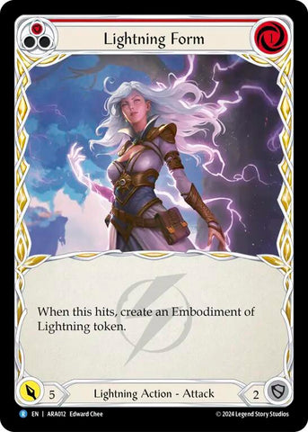 Lightning Form (Red) [ARA012] (Rosetta Aurora Blitz Deck)