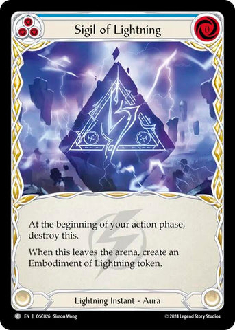 Sigil of Lightning [OSC026] (Rosetta Oscilio Blitz Deck)