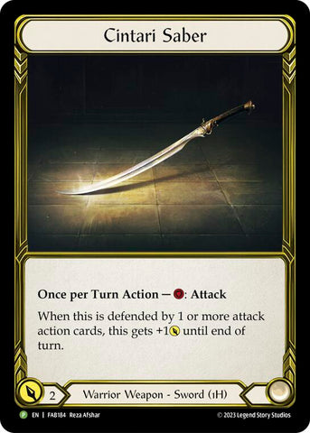 Cintari Saber [FAB184] (Promo)  Cold Foil