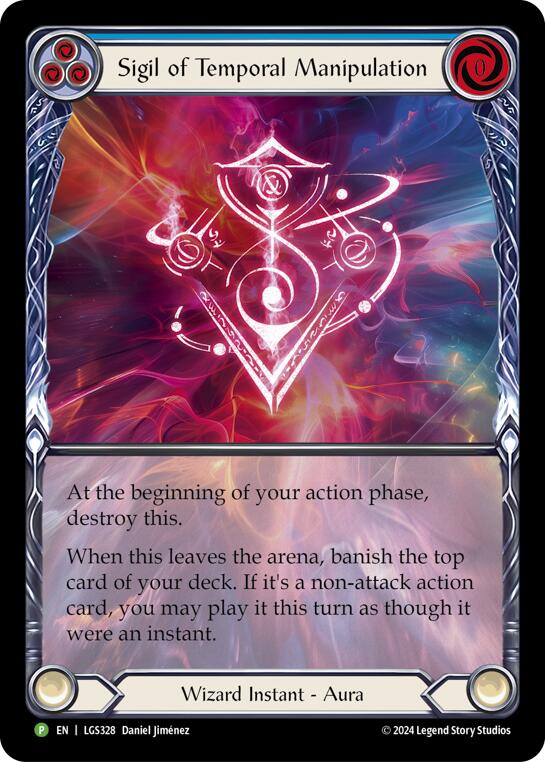 Sigil of Temporal Manipulation (Extended Art) [LGS328] (Promo)  Rainbow Foil