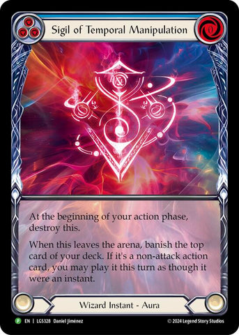 Sigil of Temporal Manipulation (Extended Art) [LGS328] (Promo)  Rainbow Foil