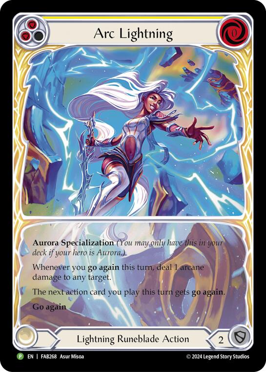 Arc Lightning (Extended Art) [FAB268] (Promo)  Rainbow Foil