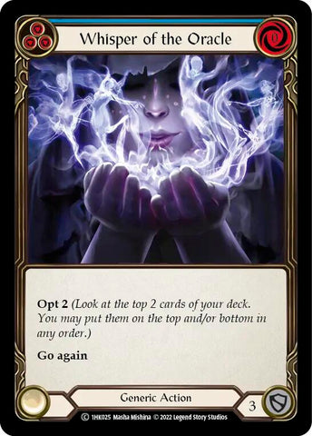 Whisper of the Oracle (Blue) [1HK025] (Historic Pack 1 Blitz Deck: Kano)