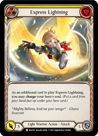 Express Lightning (Yellow) [BOL020] (Monarch Boltyn Blitz Deck)