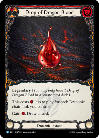 Drop of Dragon Blood (Red) [HNT155] (The Hunted)  Rainbow Foil