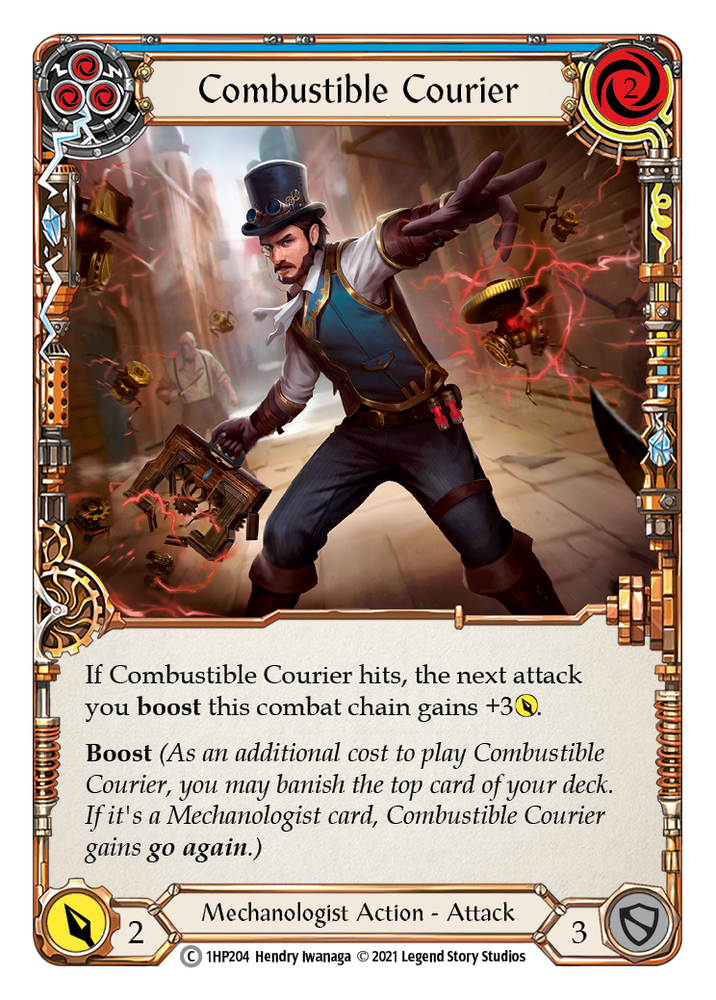 Combustible Courier (Blue) [1HP204] (History Pack 1)