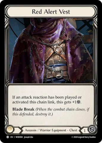 Red Alert Vest [WOD004] (The Hunted Arakni, Web of Deceit Blitz Deck)