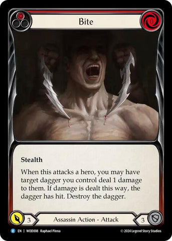 Bite (Red) [WOD008] (The Hunted Arakni, Web of Deceit Blitz Deck)