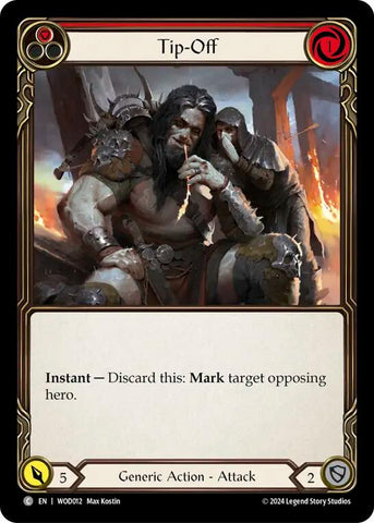 Tip-Off (Red) [WOD012] (The Hunted Arakni, Web of Deceit Blitz Deck)