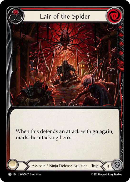 Lair of the Spider (Red) [WOD017] (The Hunted Arakni, Web of Deceit Blitz Deck)