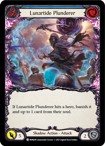 Lunartide Plunderer (Blue) [MON208-RF] (Monarch)  1st Edition Rainbow Foil