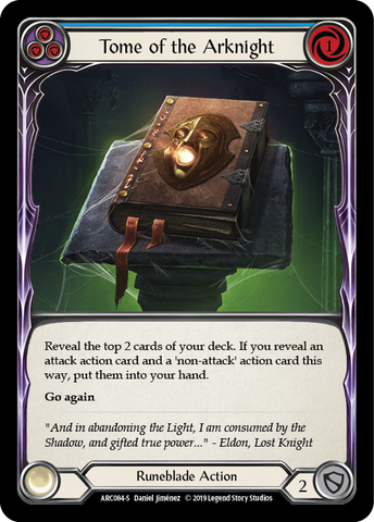 Tome of the Arknight [ARC084-S] (Arcane Rising)  1st Edition Rainbow Foil