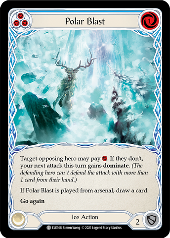 Polar Blast (Blue) [ELE168] (Tales of Aria)  1st Edition Rainbow Foil