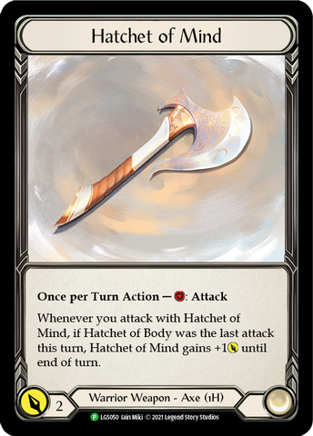 Hatchet of Mind [LGS050] (Promo)  Cold Foil