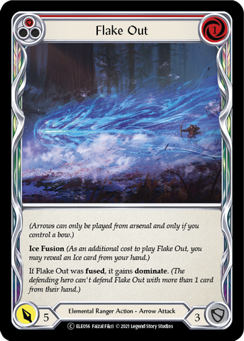 Flake Out (Red) [U-ELE056] (Tales of Aria Unlimited)  Unlimited Rainbow Foil