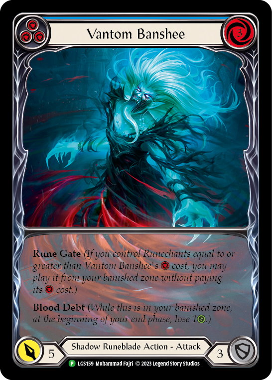 Vantom Banshee (Blue) (Extended Art) [LGS159] (Promo)  Rainbow Foil