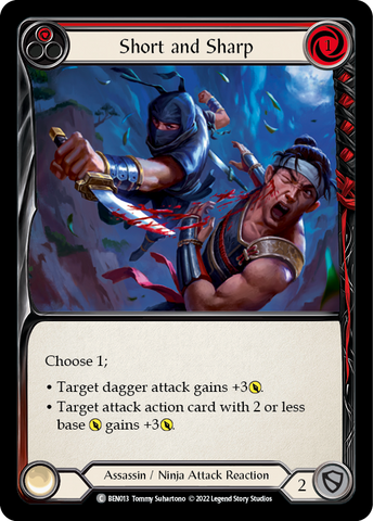 Short and Sharp (Red) [BEN013] (Outsiders Benji Blitz Deck)