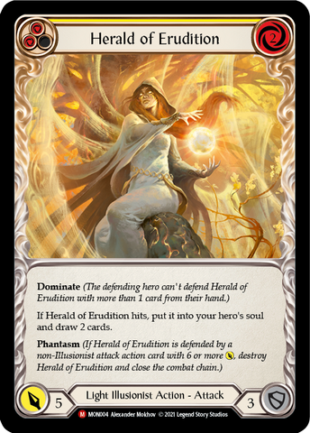 Herald of Erudition [MON004-RF] (Monarch)  1st Edition Rainbow Foil