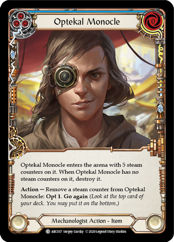 Optekal Monocle [U-ARC037] (Arcane Rising Unlimited)  Unlimited Rainbow Foil