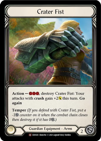 Crater Fist [U-CRU025] (Crucible of War Unlimited)  Unlimited Rainbow Foil