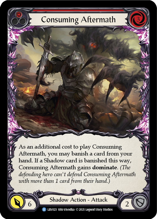 Consuming Aftermath (Red) [LEV023] (Monarch Levia Blitz Deck)