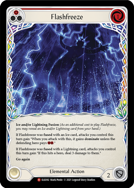 Flashfreeze [ELE092] (Tales of Aria)  1st Edition Rainbow Foil