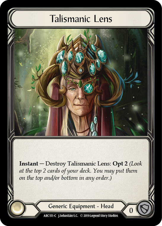 Talismanic Lens [ARC151-C] (Arcane Rising)  1st Edition Normal