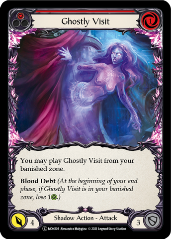 Ghostly Visit (Red) [U-MON203-RF] (Monarch Unlimited)  Unlimited Rainbow Foil