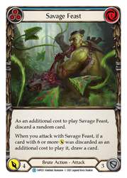 Savage Feast (Blue) [1HP021] (History Pack 1)