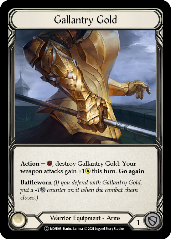 Gallantry Gold [U-MON108-RF] (Monarch Unlimited)  Unlimited Rainbow Foil