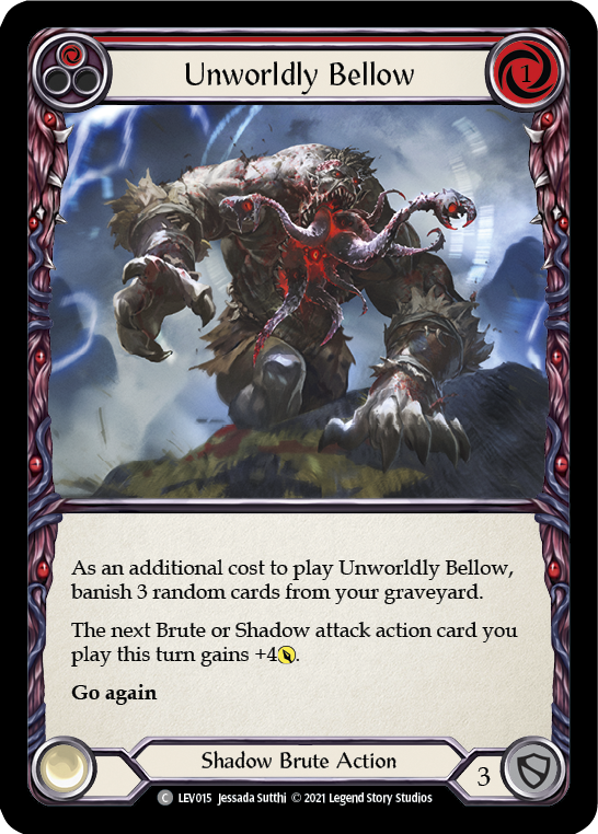 Unworldly Bellow (Red) [LEV015] (Monarch Levia Blitz Deck)